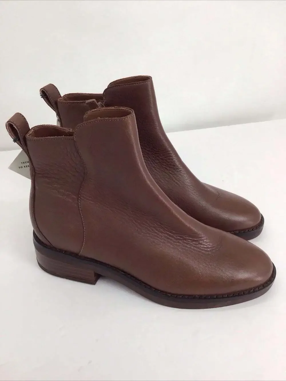 Cole Haan NWT Womens Chelsea River Boot Sequoia Leather Waterproof Brown Sz 5.5
